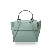 Borsa da donna in vera pelle color verde salvia Erika