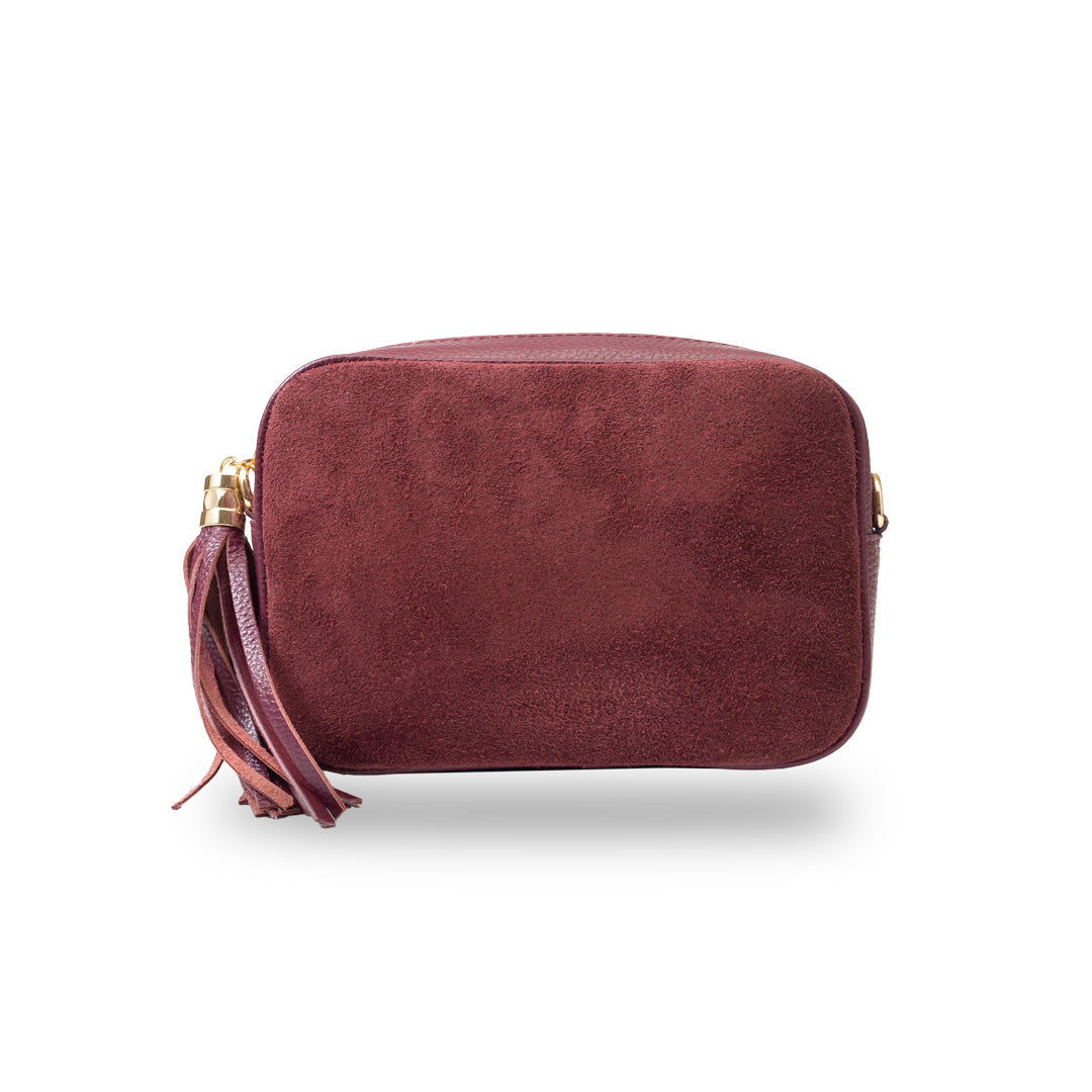 Borsa da donna in pelle bordeaux Ancuta