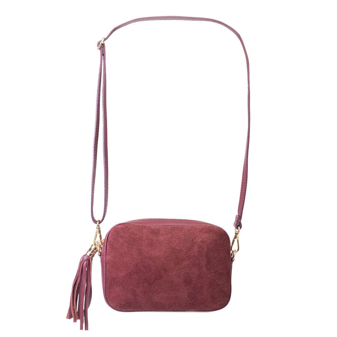 Borsa da donna in pelle bordeaux Ancuta