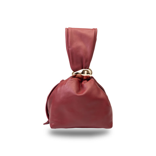 Borsa da donna in vera pelle bordeaux Eliza