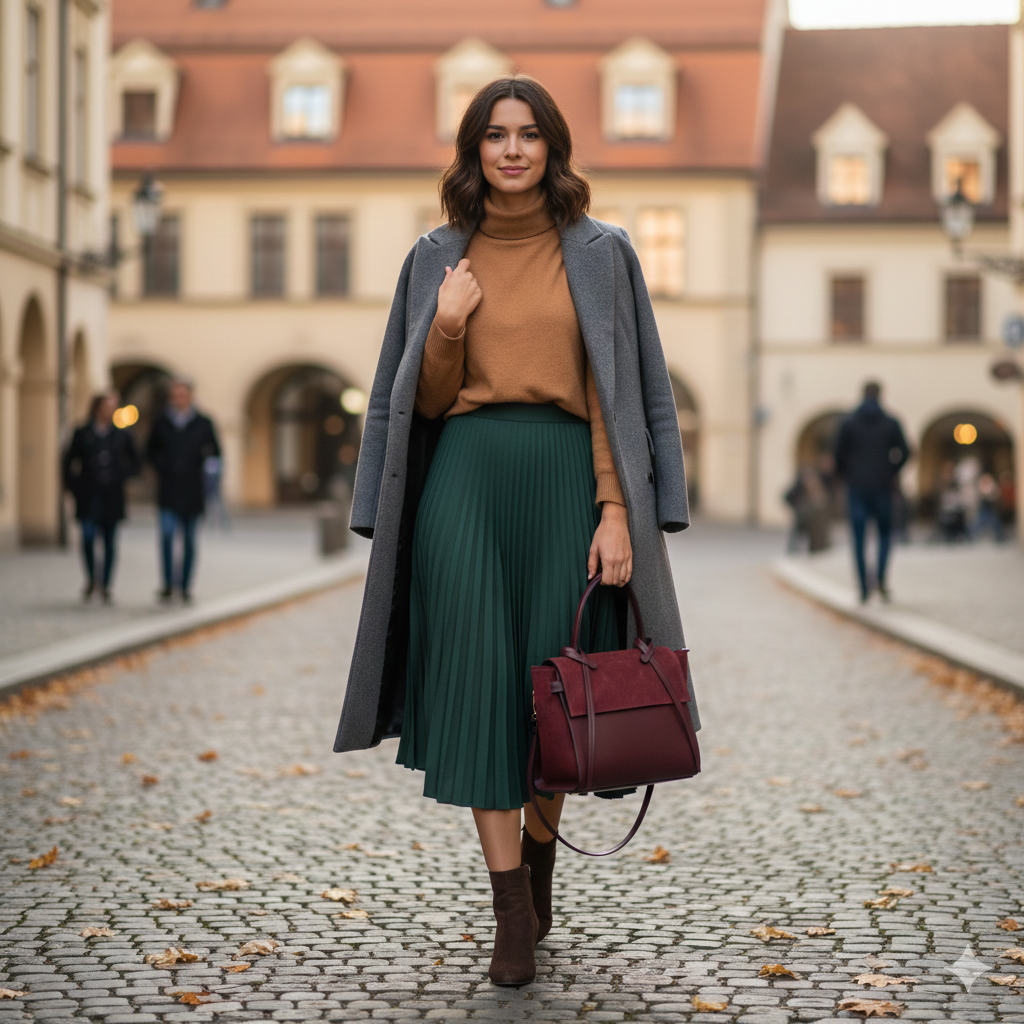 Women's bag made of burgundy natural suede leather Erika