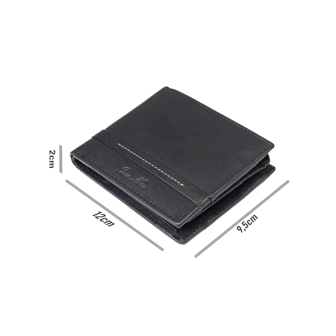 Portafoglio uomo in vera pelle nero Andy, protezione RFID