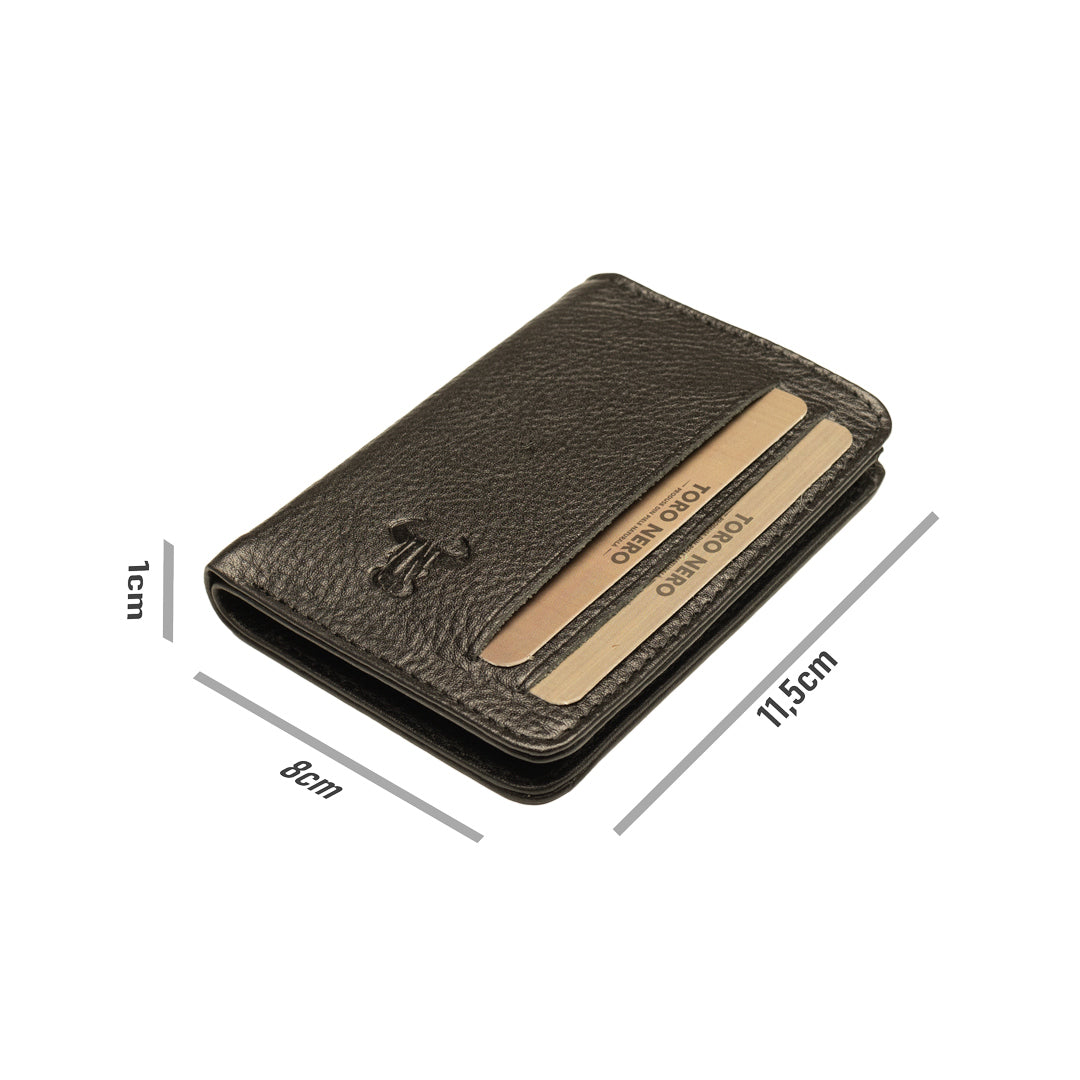Мъжки портфейл от естествена кожа, черен, Maurice