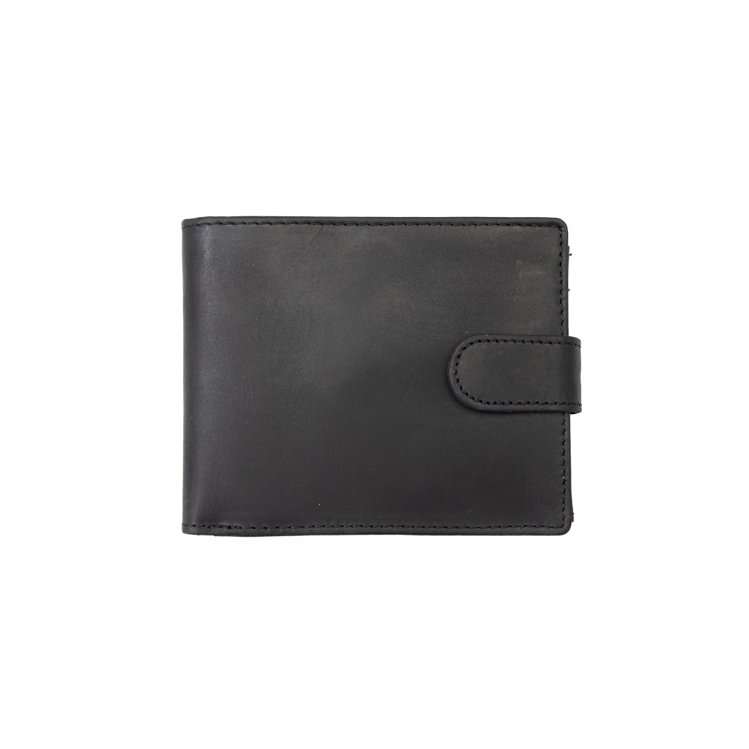 Portafoglio uomo in vera pelle nero POIL