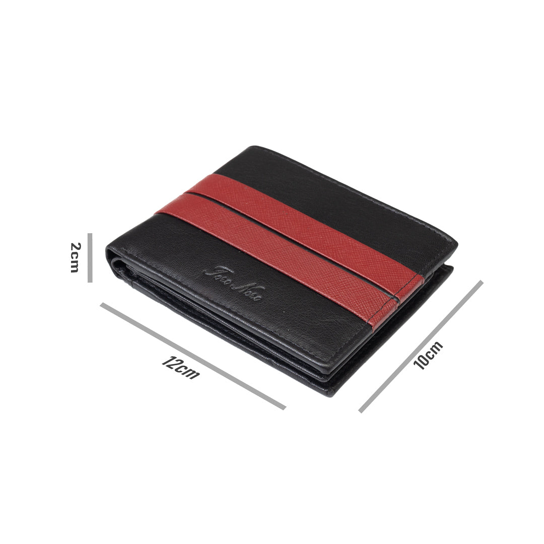 Portefeuille homme en cuir véritable noir Carol, protection RFID