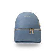 Zaino da donna in vera pelle blu Teen Spirit