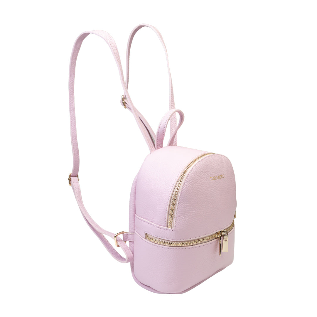 Zaino da donna in vera pelle lilla Teen Spirit