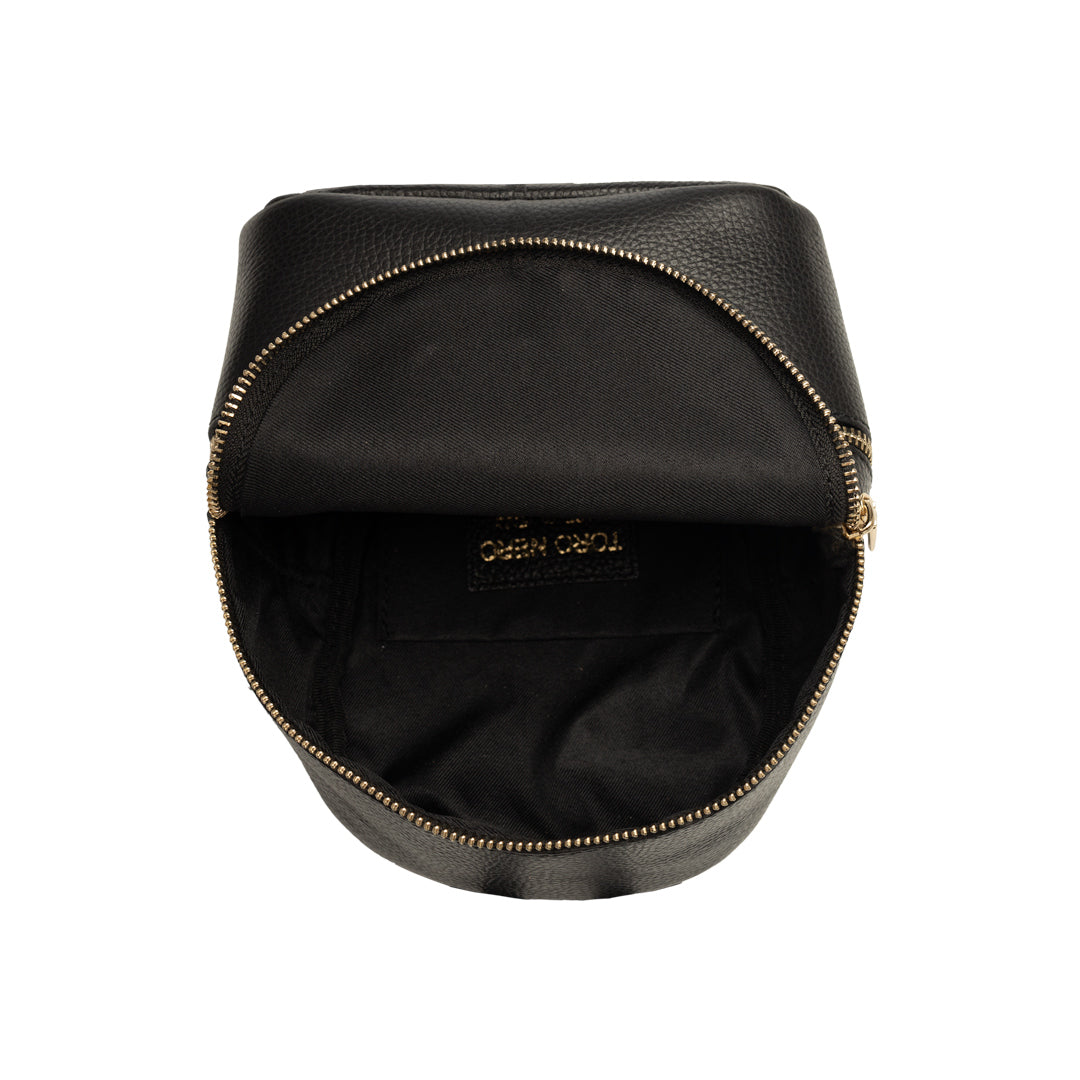 Zaino da donna in vera pelle nero Teen Spirit
