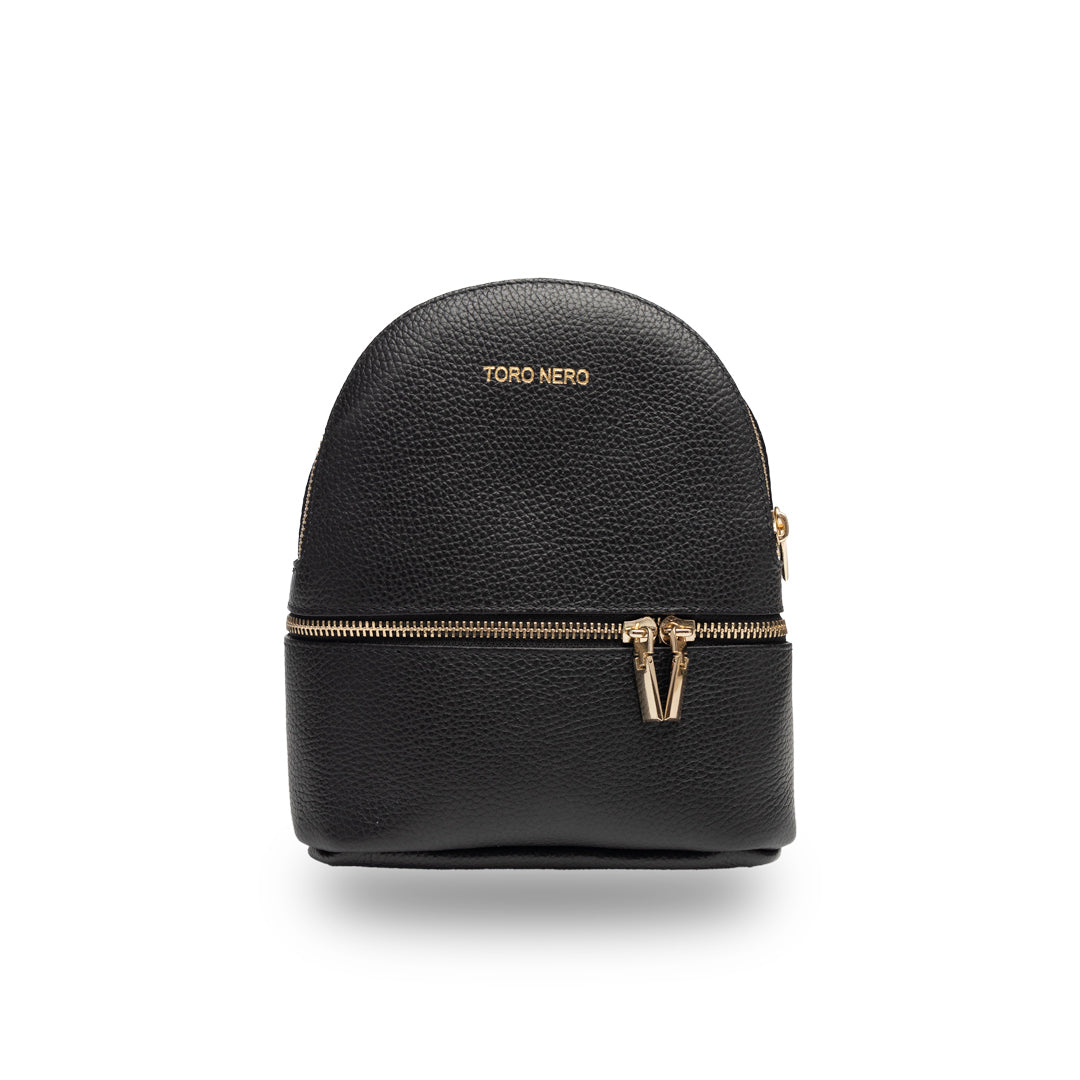 Zaino da donna in vera pelle nero Teen Spirit