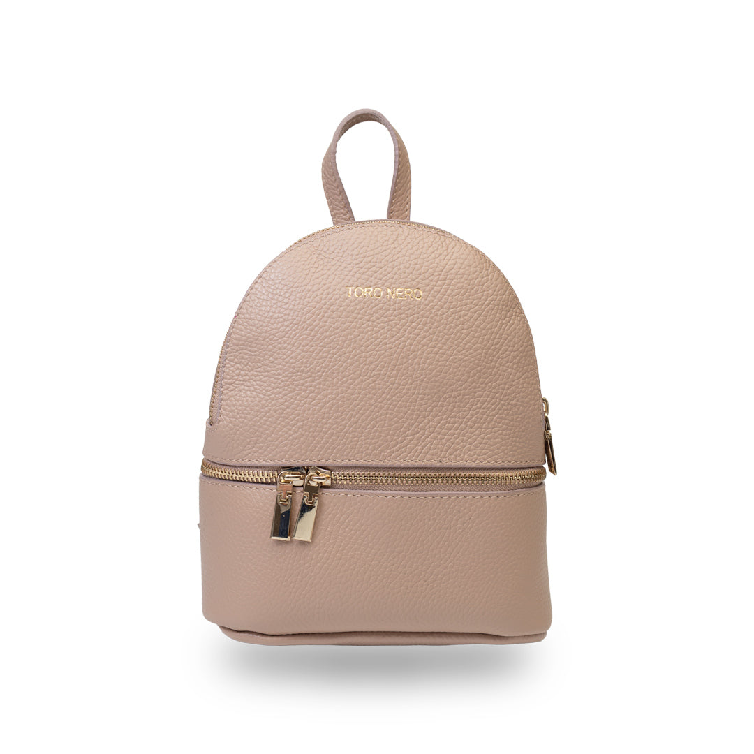 Zaino da donna in vera pelle rosa chiaro Teen Spirit