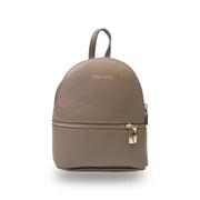 Zaino da donna in vera pelle color talpa Teen Spirit