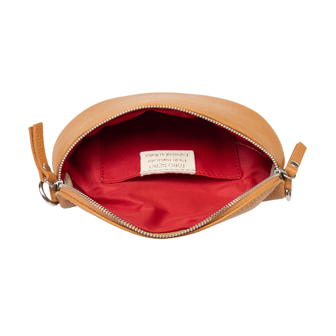Marsupio donna in vera pelle marrone Waist Glam