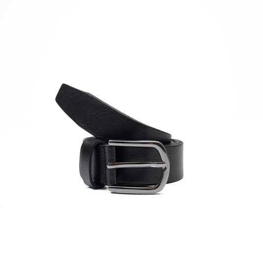 Cintura per bambini in pelle naturale nera New kids