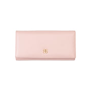 Portafoglio donna in pelle naturale rosa cipria-dettaglio Reset